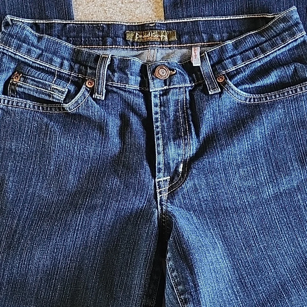 David Kahn Lauren Dark Wash Straight Leg Size 4 - Picture 6 of 14